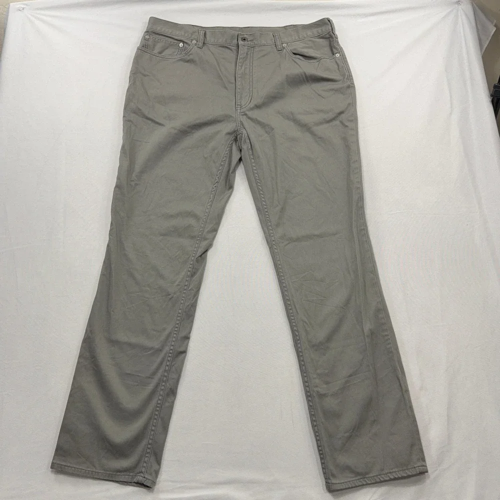 Polo Ralph Lauren Pants Stretch Straight Fit Five Pocket Grey Mens 36x32